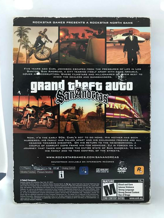GRAND THEFT AUTO SAN ANDREAS SPECIAL EDITION (COMPLETE IN BOX) (usagé)