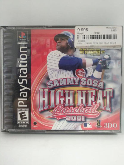 SAMMY SOSA HIGH HEAT BASEBALL 2001 (COMPLETE IN BOX) (usagé)
