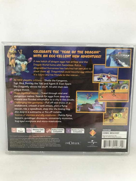 SPYRO YEAR OF THE DRAGON GREATEST HITS (COMPLETE IN BOX)