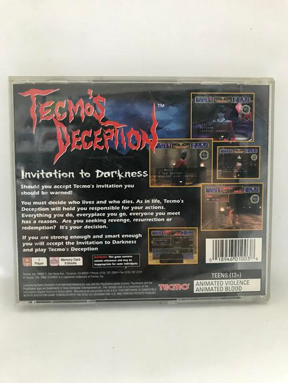 TECMO'S DECEPTION INVITATION TO DARKNESS (COMPLETE IN BOX) (usagé)