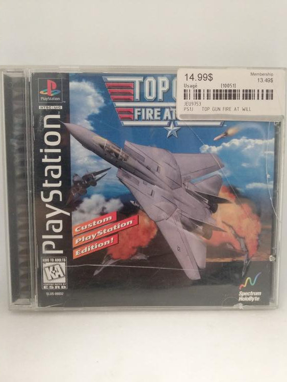 TOP GUN FIRE AT WILL (COMPLETE IN BOX)
