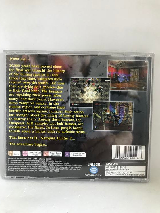 VAMPIRE HUNTER D (COMPLETE IN BOX) (usagé)