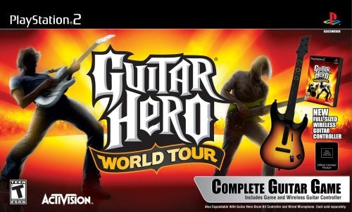 GUITAR HERO WORLD TOUR WITH GUITAR BUNDLE (WITH BOX)