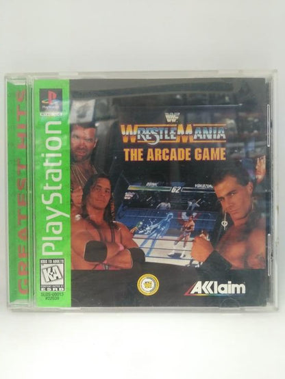 WWF WRESTLEMANIA THE ARCADE GAME GREATEST HITS (COMPLETE IN BOX)