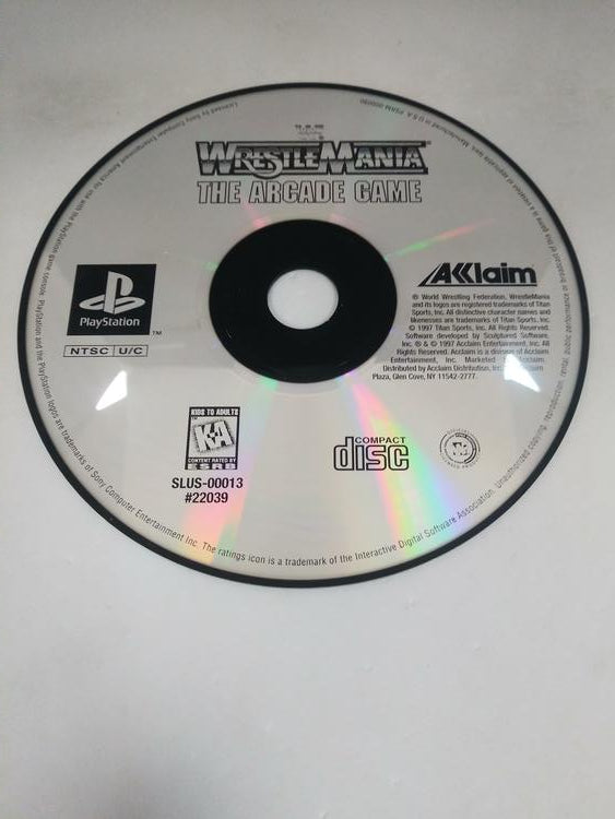 WWF WRESTLEMANIA THE ARCADE GAME GREATEST HITS (COMPLETE IN BOX)