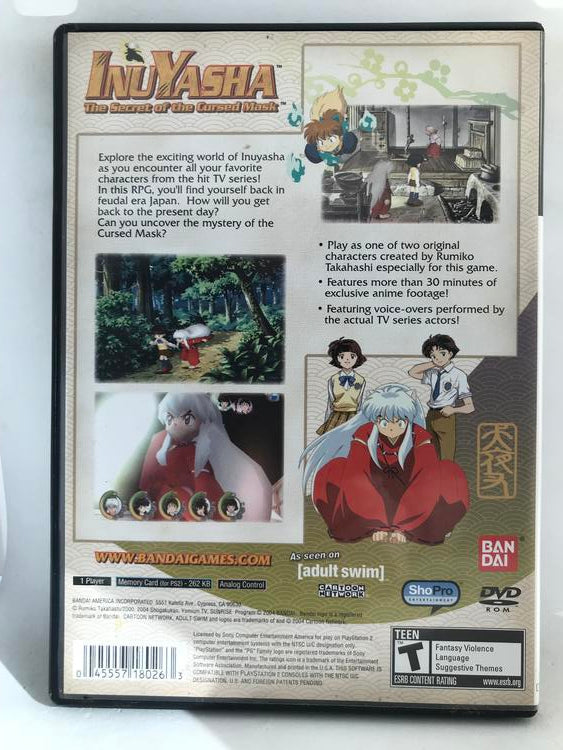INUYASHA SECRET OF THE CURSED MASK (WITH BOX) (usagé)