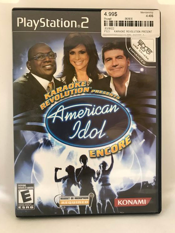KARAOKE REVOLUTION AMERICAN IDOL ENCORE (COMPLETE IN BOX) (usagé)