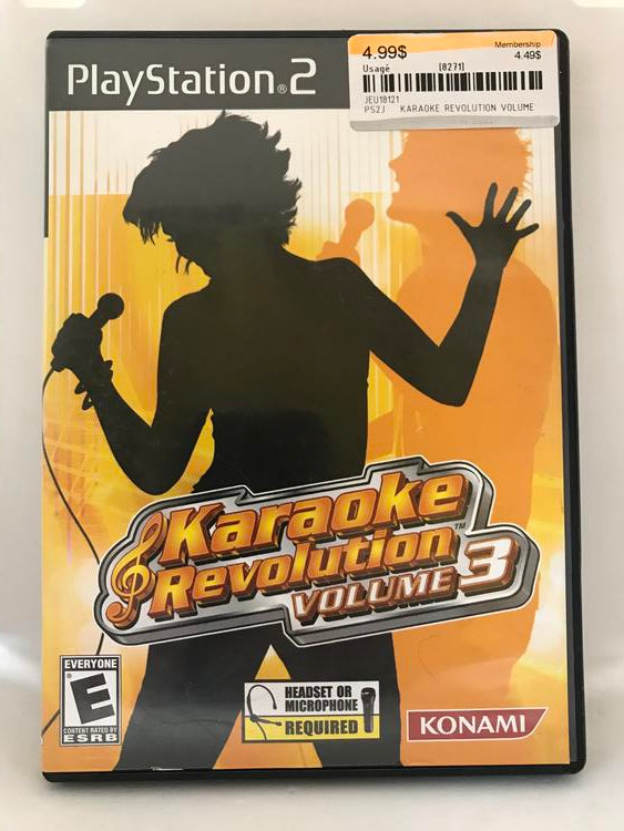 KARAOKE REVOLUTION VOLUME 3 (COMPLETE IN BOX)