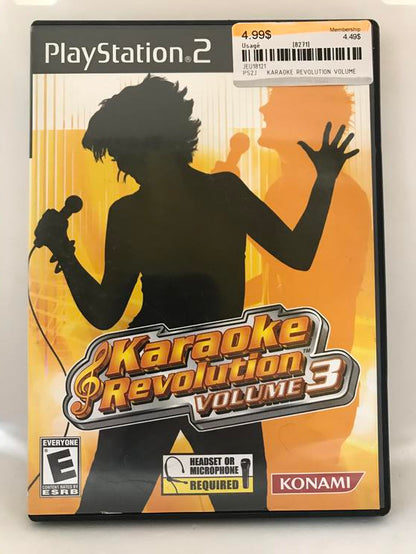 KARAOKE REVOLUTION VOLUME 3 (COMPLETE IN BOX)