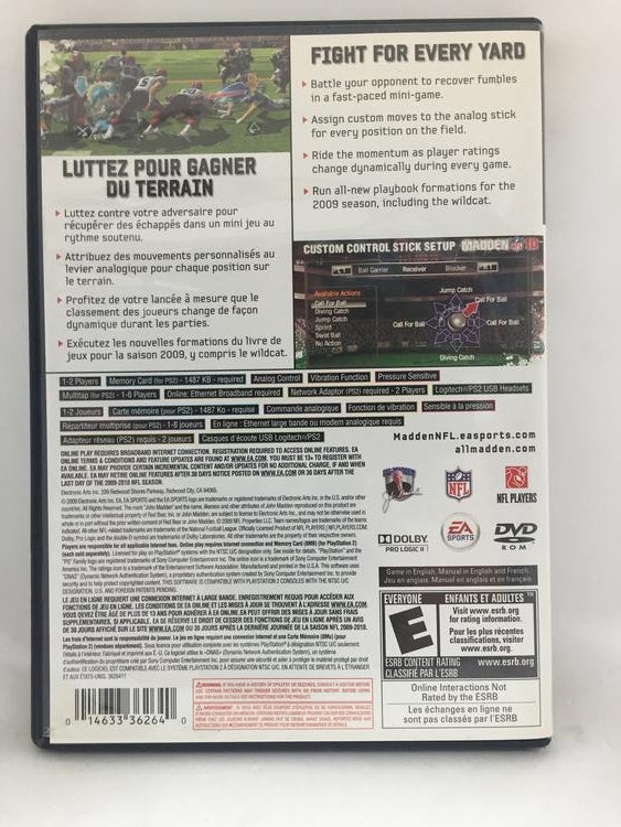 MADDEN NFL 10 (COMPLETE IN BOX)