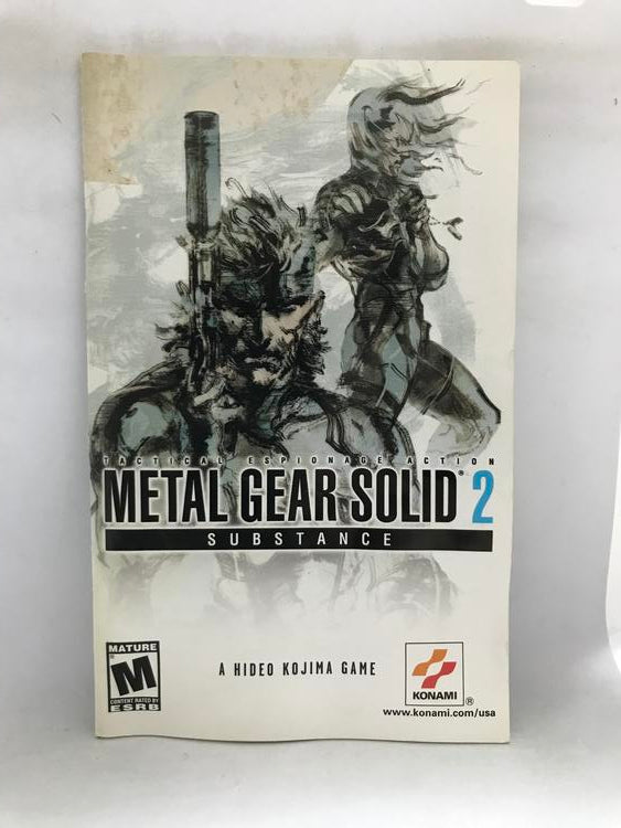 METAL GEAR SOLID 2 SUBSTANCE (COMPLETE IN BOX) (usagé)