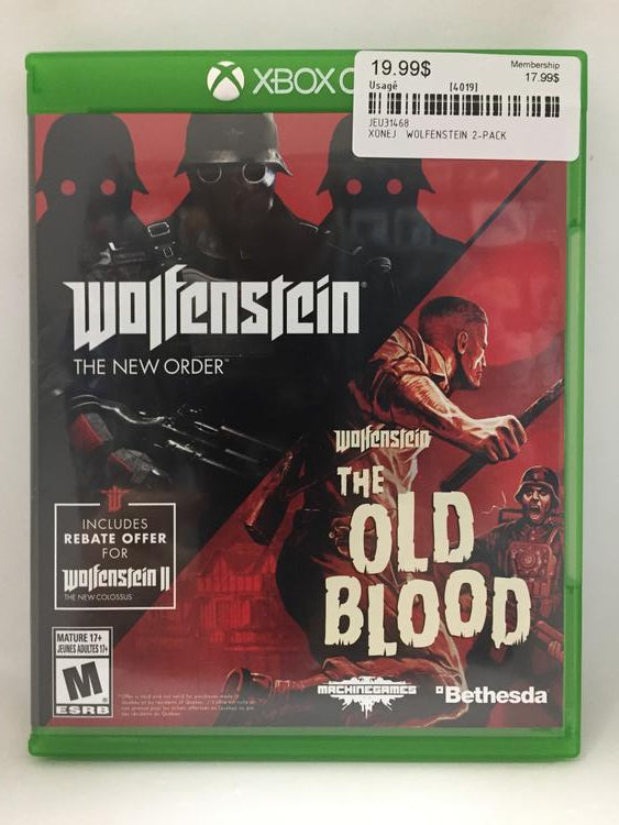 WOLFENSTEIN 2-PACK (usagé)