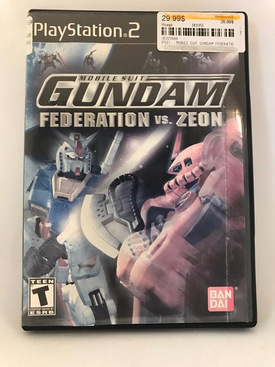 MOBILE SUIT GUNDAM FEDERATION VS. ZEON (COMPLETE IN BOX) (usagé)