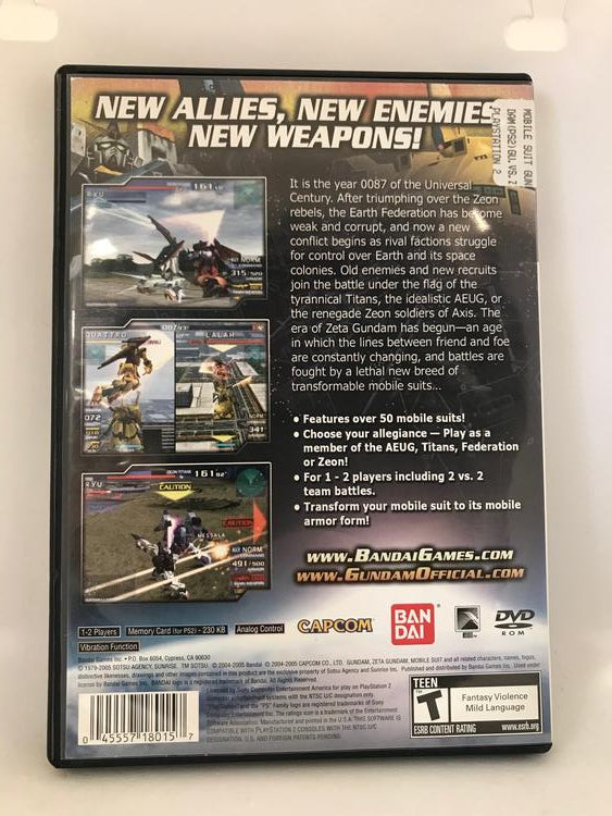 MOBILE SUIT GUNDAM GUNDAM VS. ZETA GUNDAM (COMPLETE IN BOX)