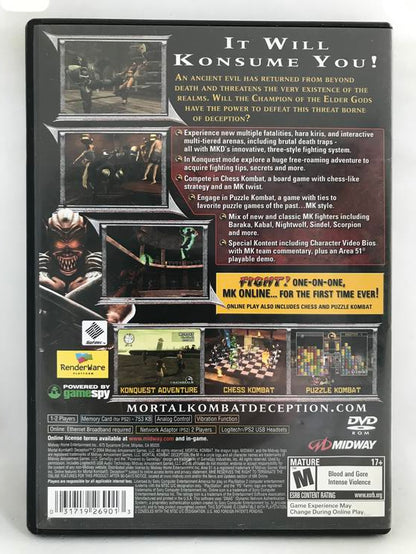 MORTAL KOMBAT DECEPTION (WITH BOX) (usagé)