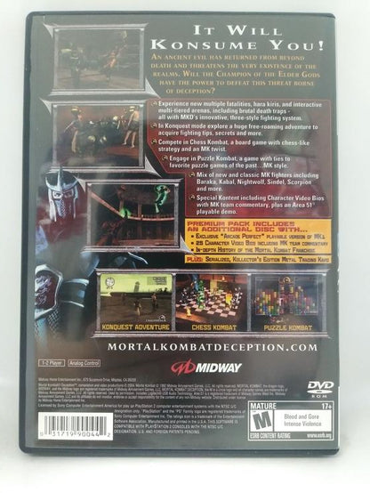 MORTAL KOMBAT DECEPTION PREMIUM PACK (COMPLETE IN BOX) (usagé)