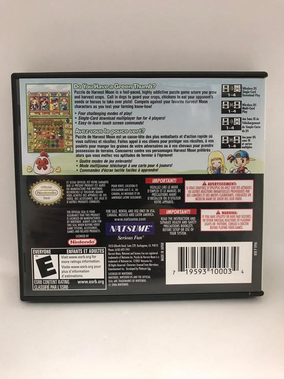 PUZZLE DE HARVEST MOON (COMPLETE IN BOX) (usagé)