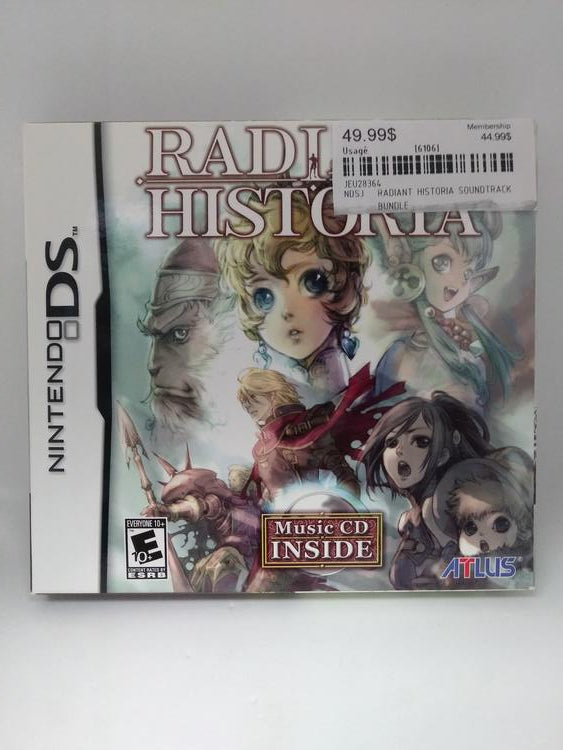 RADIANT HISTORIA SOUNDTRACK BUNDLE (COMPLETE IN BOX)