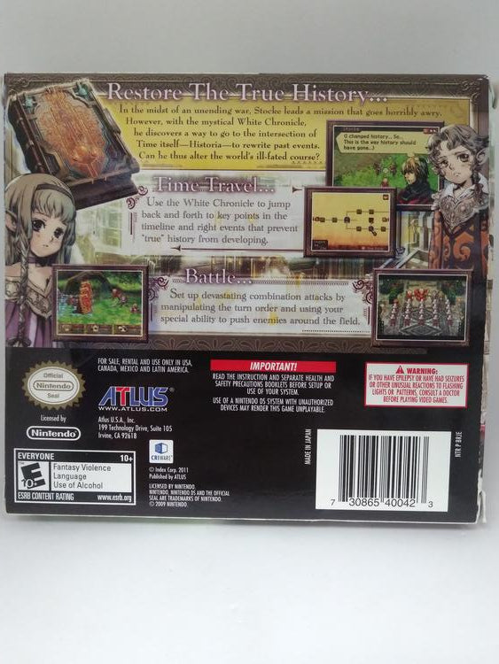 RADIANT HISTORIA SOUNDTRACK BUNDLE (COMPLETE IN BOX) (usagé)