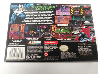 SPIDER-MAN VENOM SEPARATION ANXIETY (COMPLETE IN BOX) (usagé)