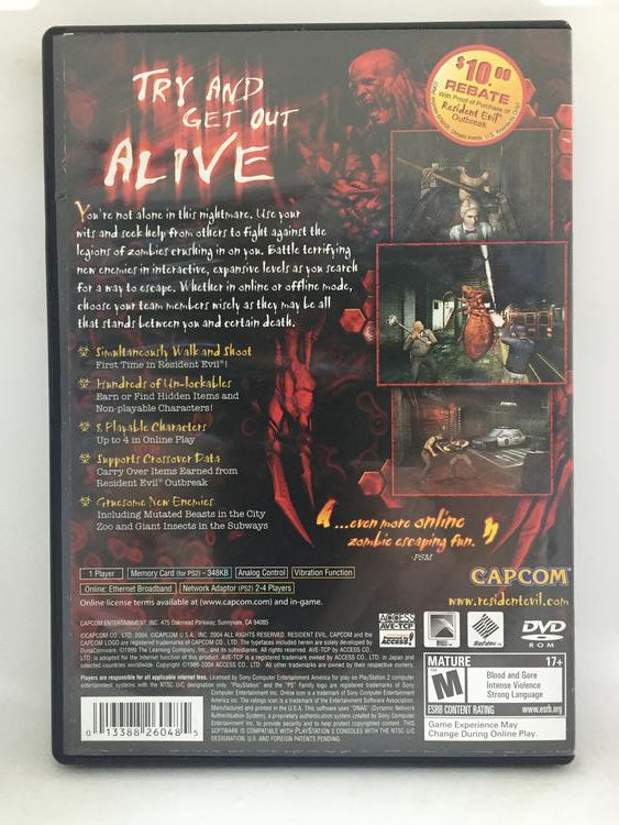 RESIDENT EVIL OUTBREAK FILE 2 (COMPLETE IN BOX)