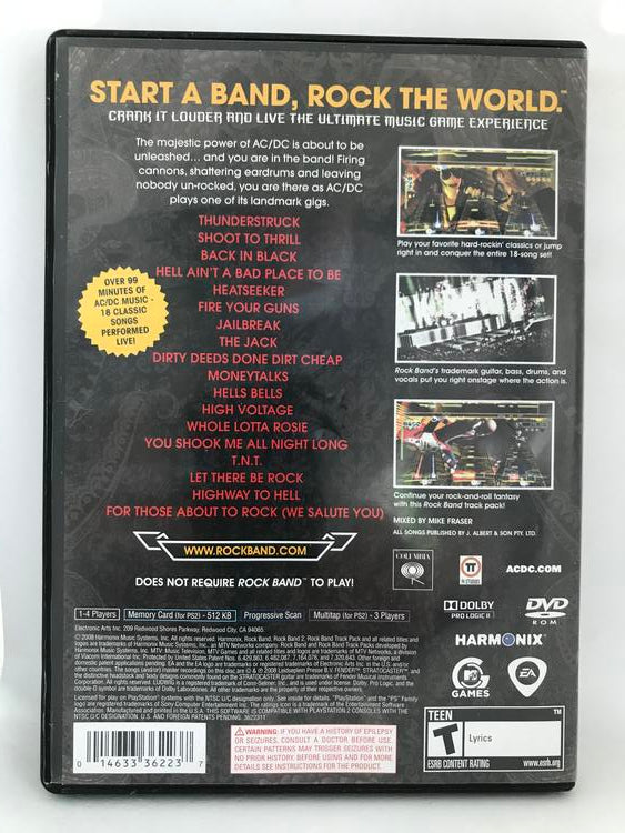 ROCK BAND AC/DC LIVE TRACK PACK (COMPLETE IN BOX)