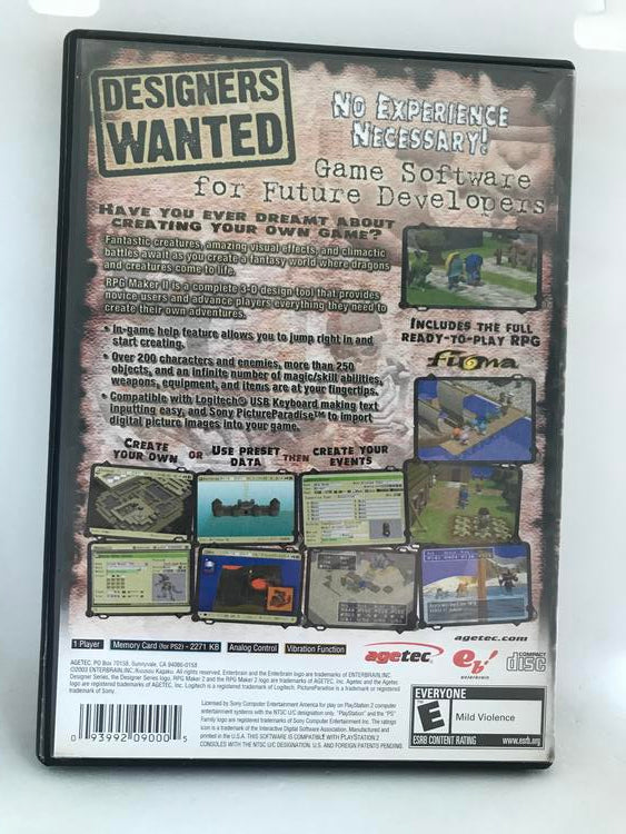 RPG MAKER II (COMPLETE IN BOX) (usagé)