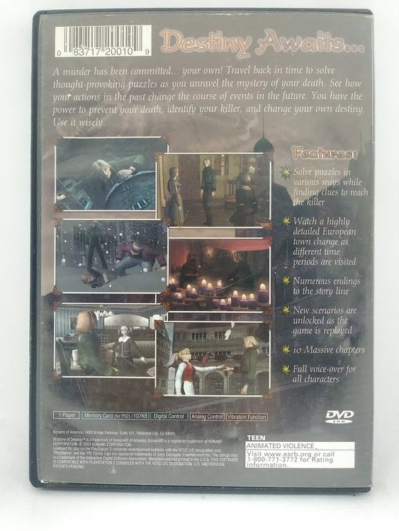 SHADOW OF DESTINY (COMPLETE IN BOX)
