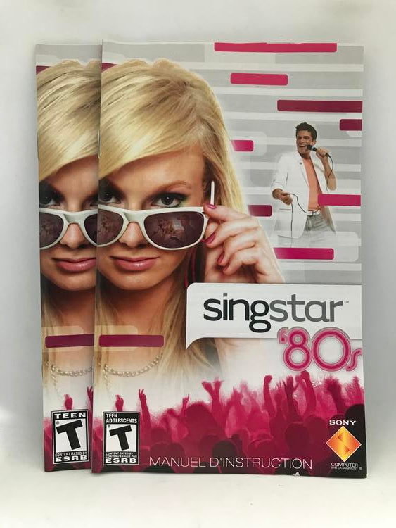 SINGSTAR 80'S GAME ONLY (COMPLETE IN BOX)