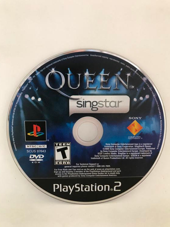 SINGSTAR QUEEN GAME ONLY (COMPLETE IN BOX) (usagé)
