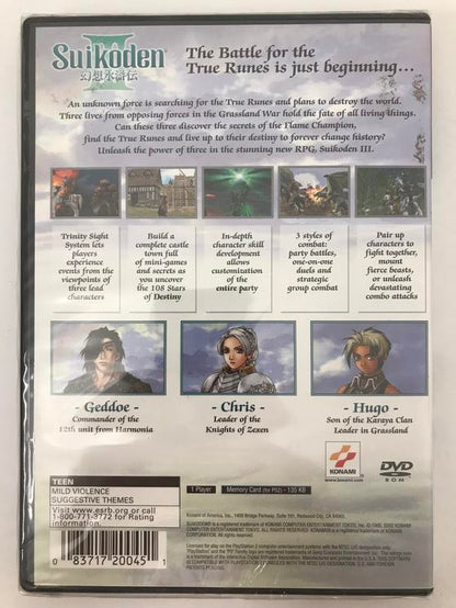 SUIKODEN III (BRAND NEW / SEALED)