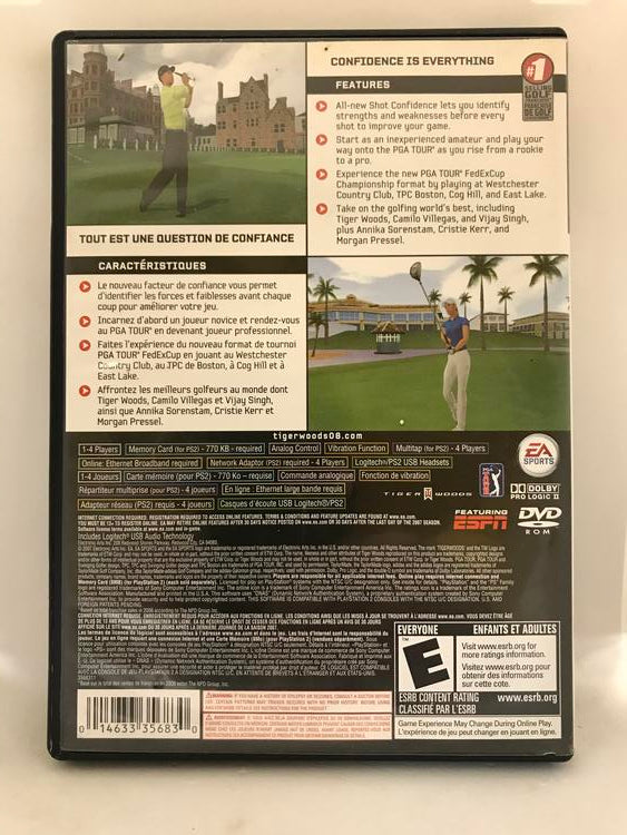 TIGER WOODS PGA TOUR 08 (COMPLETE IN BOX)
