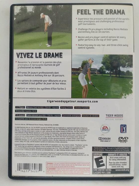 TIGER WOODS PGA TOUR 10 (WITH BOX)