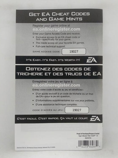 TIGER WOODS PGA TOUR 10 (WITH BOX) (usagé)