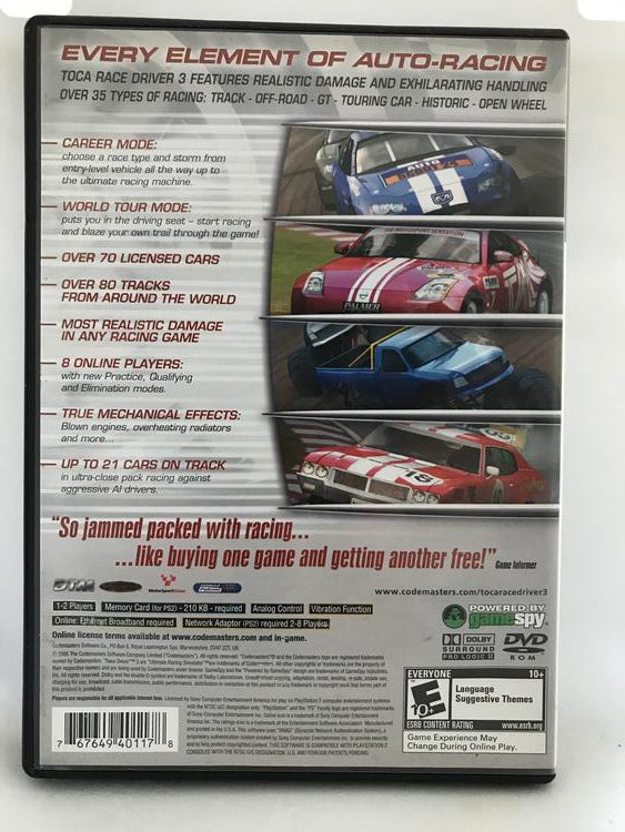 TOCA RACE DRIVER 3 (COMPLETE IN BOX) (usagé)