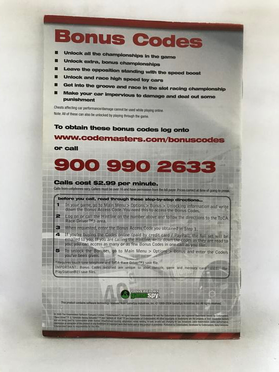TOCA RACE DRIVER 3 (COMPLETE IN BOX)