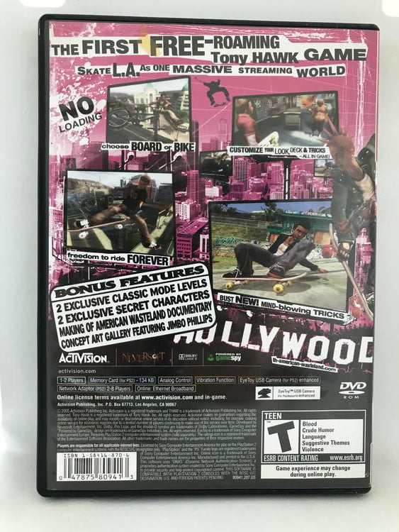 TONY HAWKS AMERICAN WASTELAND SPECIAL EDITION GREATEST HITS (COMPLETE IN BOX) (usagé)