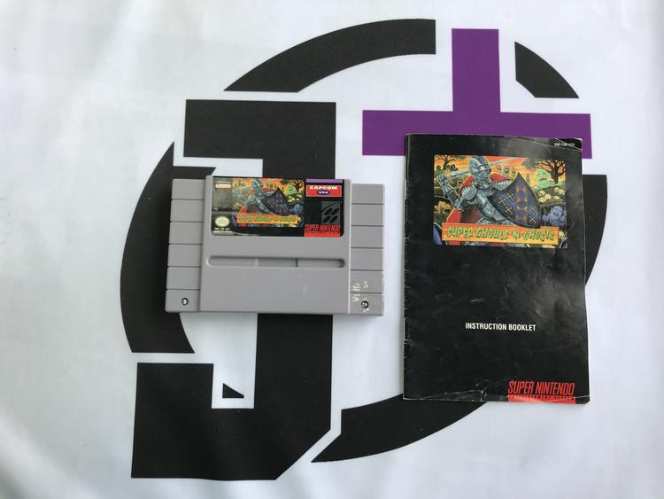 SUPER GHOULS 'N GHOSTS WITH INSTRUCTION BOOKLET ENGLISH