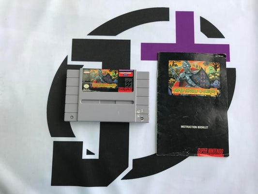 SUPER GHOULS 'N GHOSTS WITH INSTRUCTION BOOKLET ENGLISH