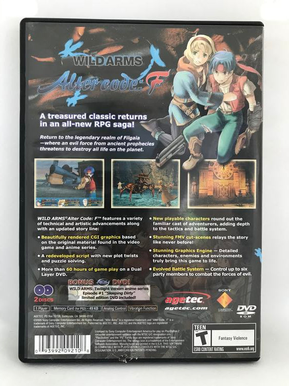 WILD ARMS ALTER CODE F (COMPLETE IN BOX) (usagé)
