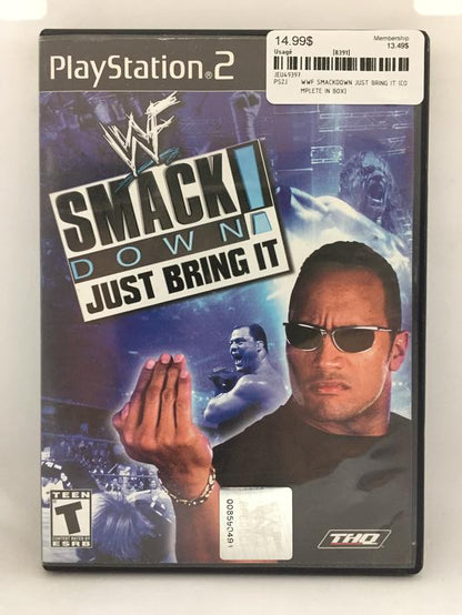 WWF SMACKDOWN JUST BRING IT (COMPLETE IN BOX) (usagé)
