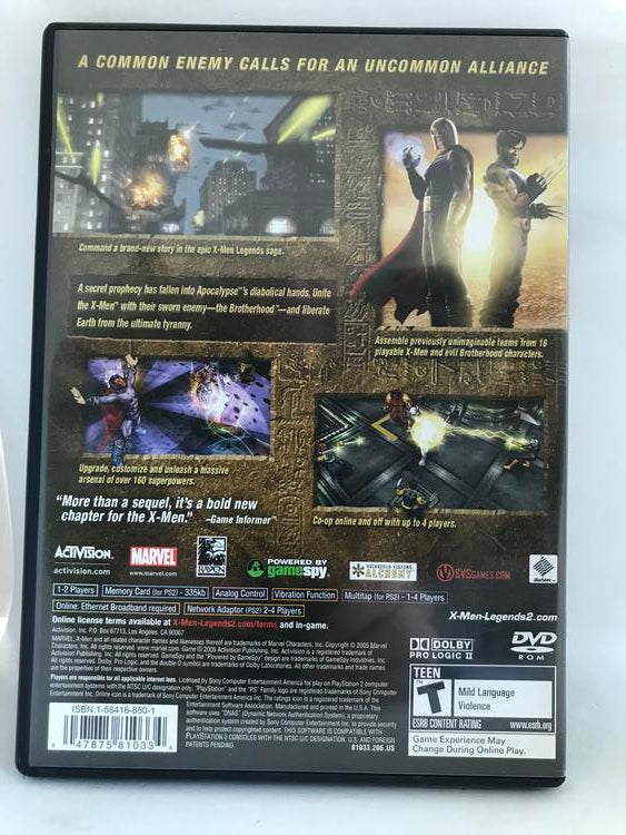 X-MEN LEGENDS II RISE OF APOCALYPSE (COMPLETE IN BOX) (usagé)