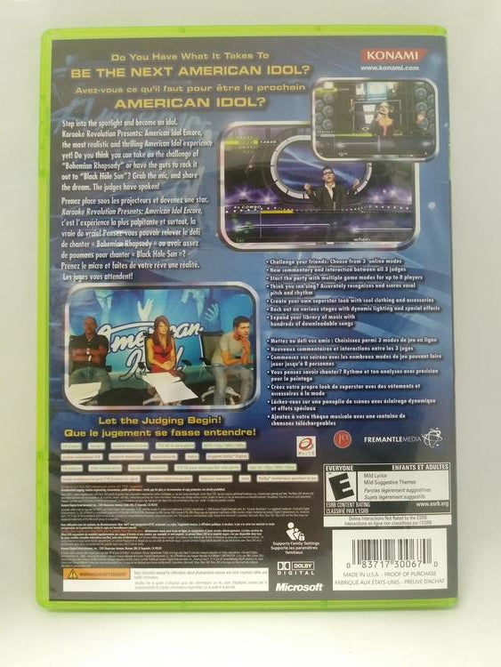 KARAOKE REVOLUTION AMERICAN IDOL ENCORE (COMPLETE IN BOX) (usagé)