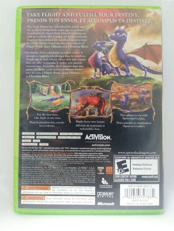 THE LEGEND OF SPYRO DAWN OF THE DRAGON (COMPLETE IN BOX) (usagé)