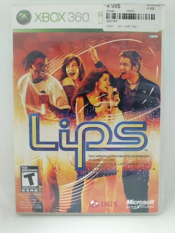 LIPS GAME ONLY (COMPLETE IN BOX)