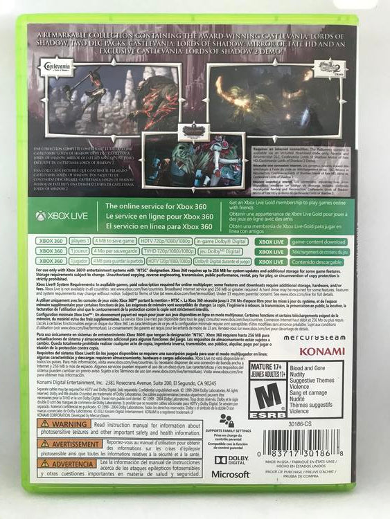 CASTLEVANIA LORDS OF SHADOW COLLECTION (COMPLETE IN BOX)