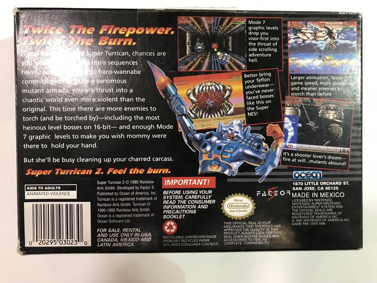 SUPER TURRICAN 2 (COMPLETE IN BOX) (usagé)