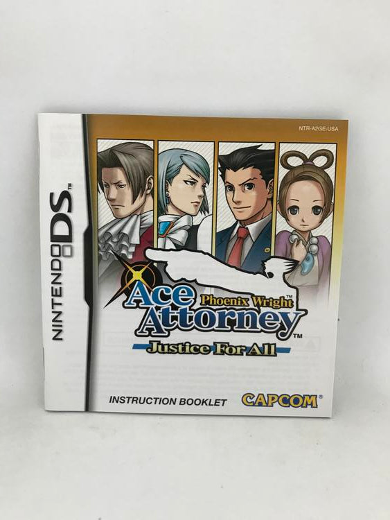 PHOENIX WRIGHT ACE ATTORNEY JUSTICE FOR ALL (COMPLETE IN BOX) (usagé)