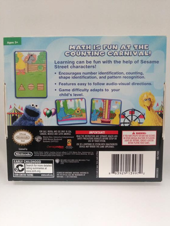 SESAME STREET COOKIE'S COUNTING CARNIVAL (COMPLETE IN BOX) (usagé)