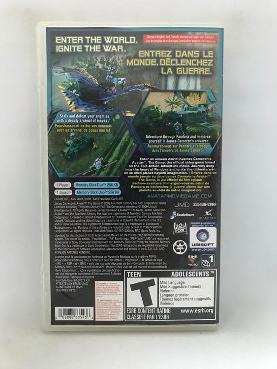 JAMES CAMERON'S AVATAR THE GAME (COMPLETE IN BOX)